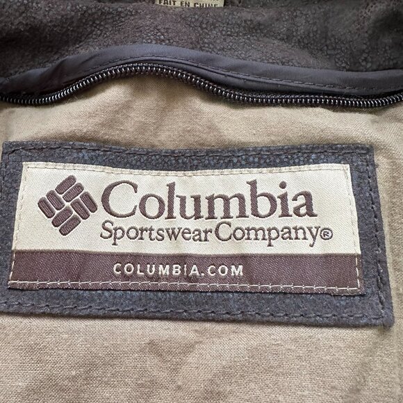 COLUMBIA‎ Mens Brown Leather Jacket Size XL in very good condition - Picture 4 of 16